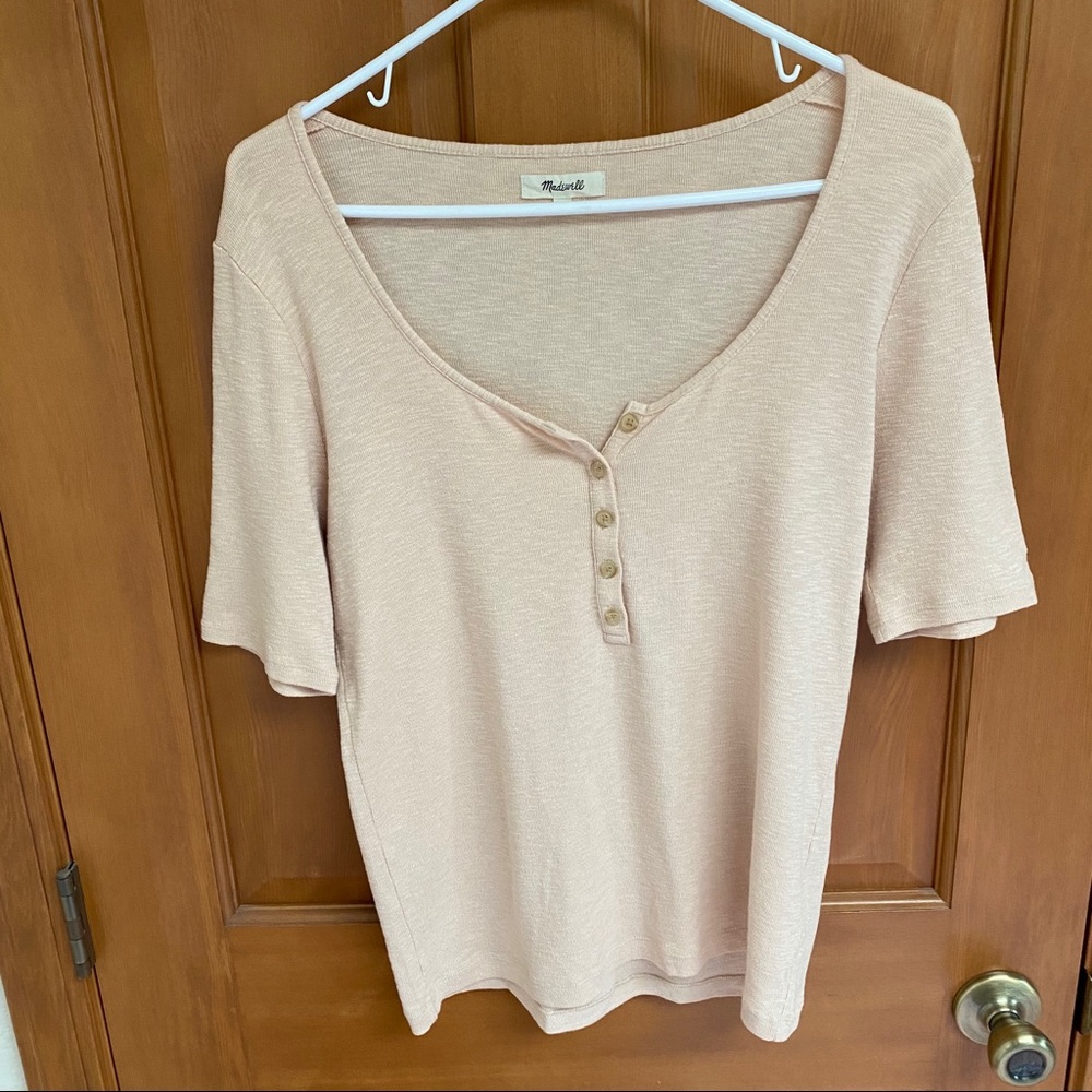 Madewell Tops | Light Pink Short Sleeve